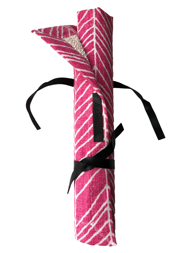 Spring Has Sprung blingzy® travel roll - Pink/white print with white liner