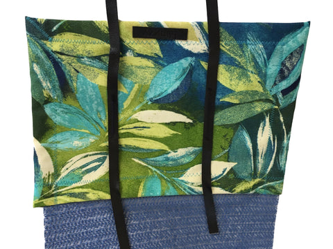 Blingzy® Jewelry Travel Roll - TROPICAL TWILIGHT with Blue Liner
