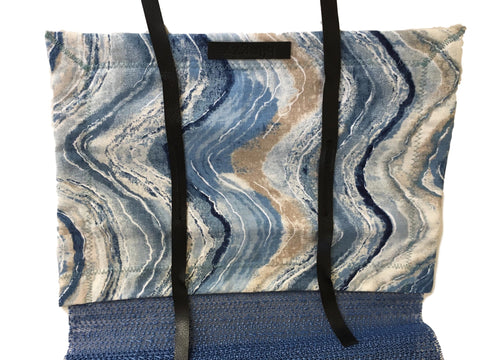 Blingzy® Jewelry Travel Roll - WAVY WATERS with Blue Liner