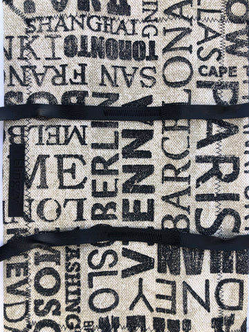 Blingzy® Jewelry Travel Roll - WORLD TRAVELER with Black Liner *NEW