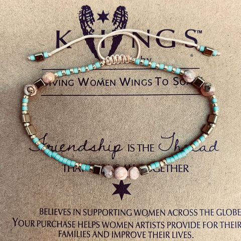 Miyuki Handmade Bracelet For Women Pink Natural Stone Crystal Seed Beads Bracelet Boho Ethnic Weave Jewelry Friendship Gifts