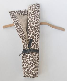 Blingzy® Jewelry Travel Roll - CHA CHA CHEETAH with Tan Liner